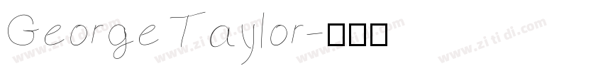 George Taylor字体转换
